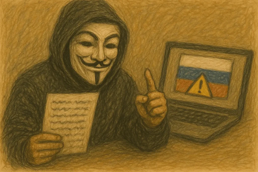 Anonomous hack Ryssland. 10tb hackat i stöd för Ukraina